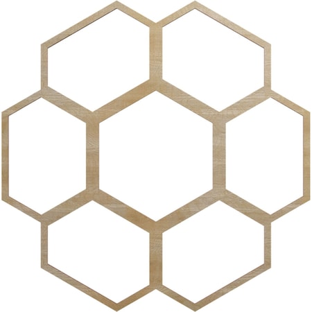 Ekena Millwork Florin Wood Fretwork Pierced Ceiling Medallion, Hickory, 24"OD x 10 1/4"ID x 1/4"T CMWP24X24X0250FOHI
